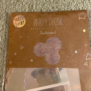 Iridescent party decor honeycomb ball pompom set of 3 (x2)